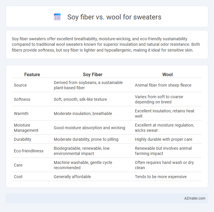Soy fiber vs. wool for sweaters - What is The Difference?