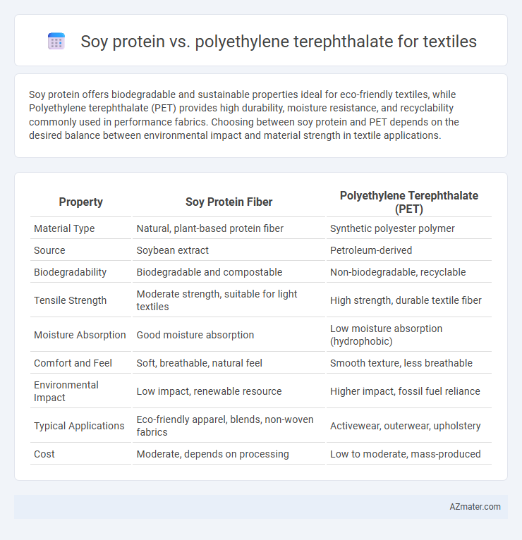 Soy protein vs. polyethylene terephthalate for textiles - What is The Difference?