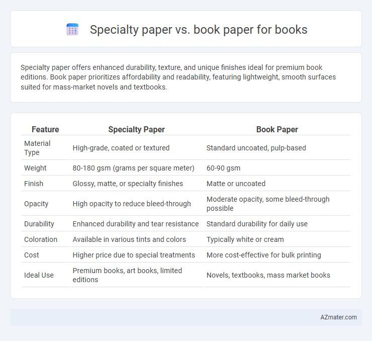Specialty paper vs. book paper for books - What is The Difference?