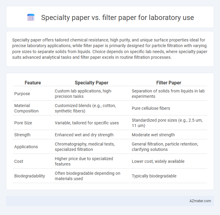 Specialty paper vs. filter paper for laboratory use - What is The Difference?