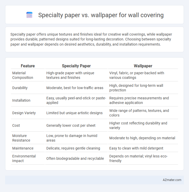 Specialty paper vs. wallpaper for wall covering - What is The Difference?