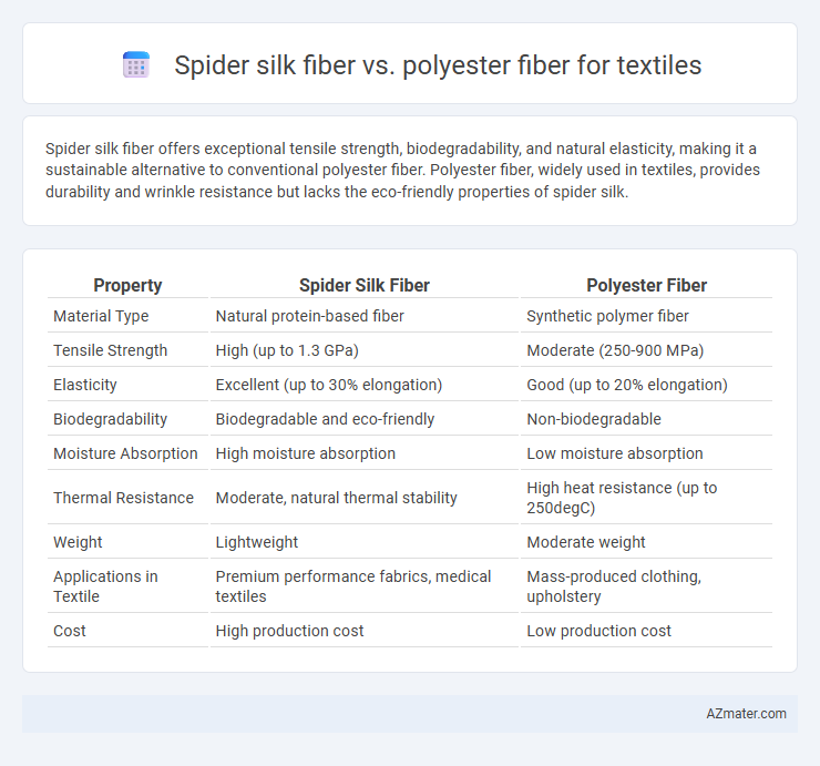 Spider silk fiber vs. polyester fiber for textiles - What is The Difference?
