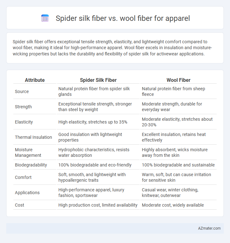 Spider silk fiber vs. wool fiber for apparel - What is The Difference?