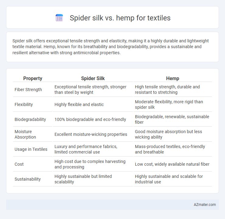 Spider silk vs. hemp for textiles - What is The Difference?