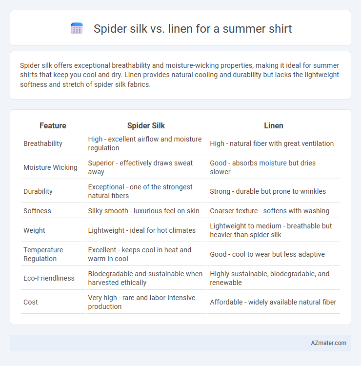 Spider silk vs. linen for a summer shirt - What is The Difference?
