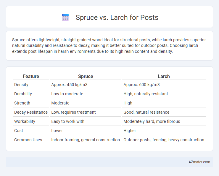 Spruce vs. Larch for Posts - What is The Difference?