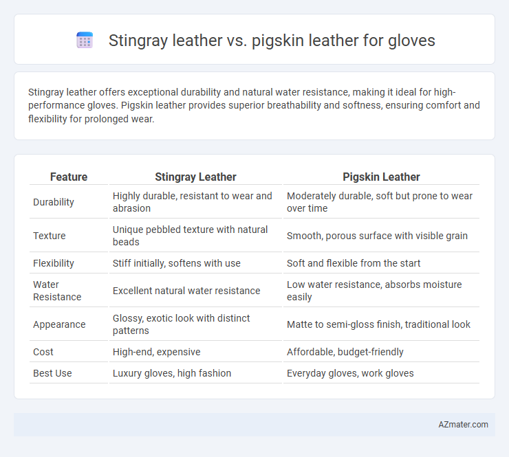Stingray leather vs. pigskin leather for gloves - What is The Difference?