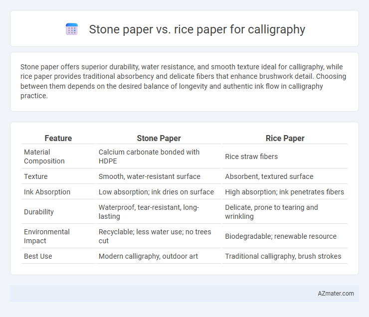 Stone paper vs. rice paper for calligraphy - What is The Difference?