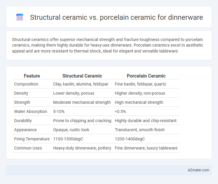 Structural ceramic vs. porcelain ceramic for dinnerware - What is The Difference?