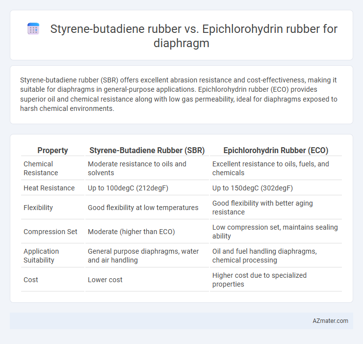 Styrene-butadiene rubber vs. Epichlorohydrin rubber for diaphragm - What is The Difference?