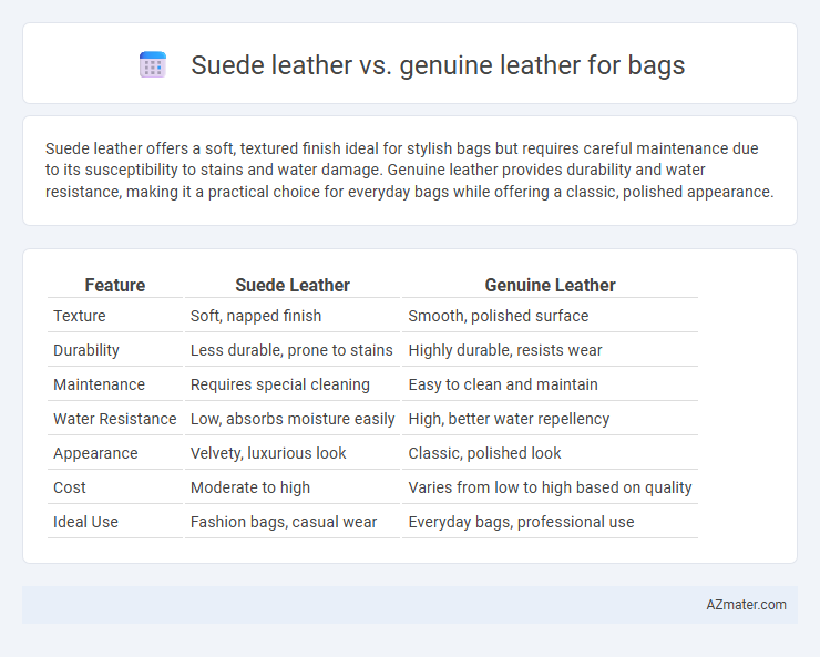 Suede leather vs. genuine leather for bags - What is The Difference?