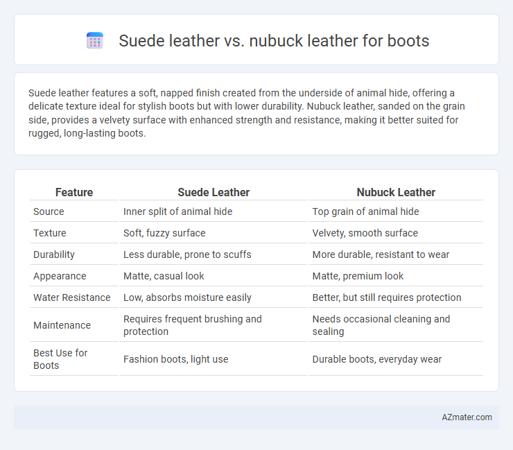 Suede leather vs. nubuck leather for boots - What is The Difference?