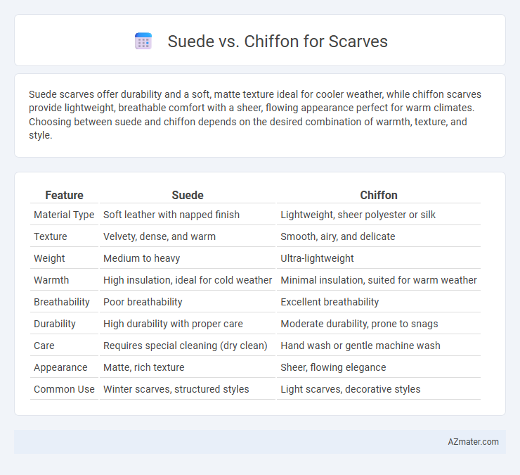 Suede vs. Chiffon for Scarves - What is The Difference?