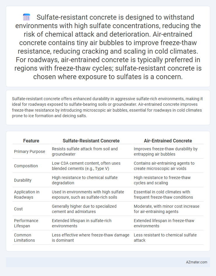 Sulfate-resistant concrete is designed to withstand environments with high sulfate concentrations, reducing the risk of chemical attack and deteriorat