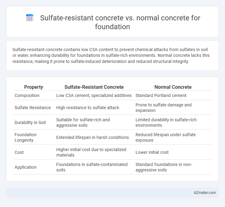 Sulfate-resistant concrete vs. normal concrete for foundation - What is The Difference?