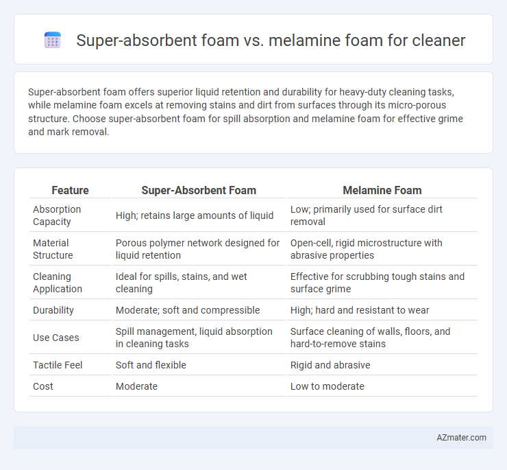 Super-absorbent foam vs. melamine foam for cleaner - What is The Difference?