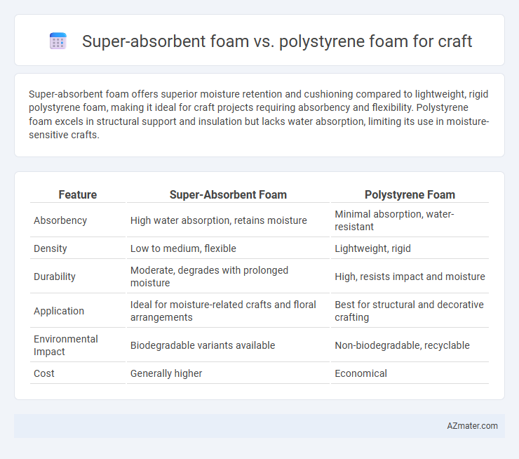 Super-absorbent foam vs. polystyrene foam for craft - What is The Difference?