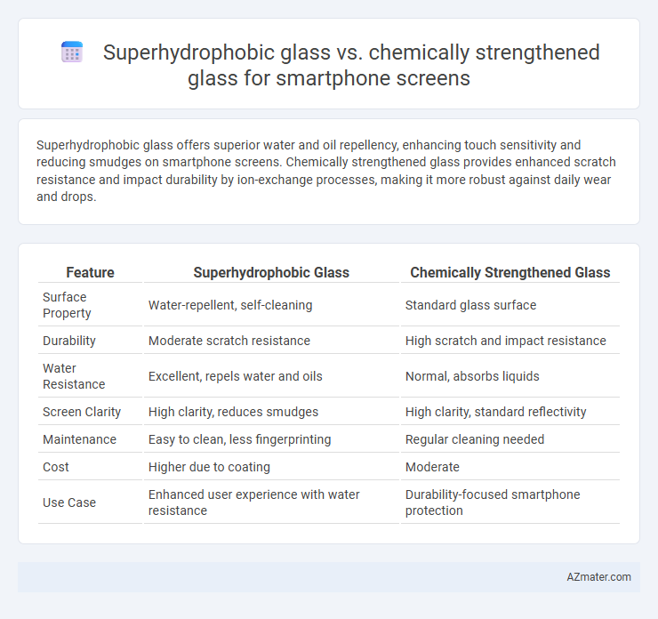 Superhydrophobic glass vs. chemically strengthened glass for smartphone screens - What is The Difference?