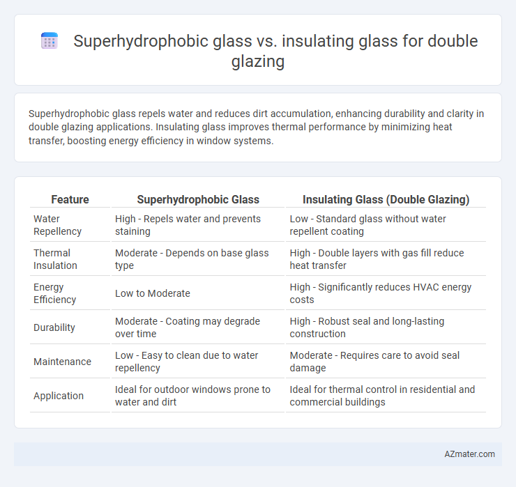 Superhydrophobic glass vs. insulating glass for double glazing - What is The Difference?