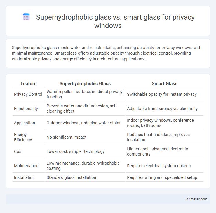 Superhydrophobic glass vs. smart glass for privacy windows - What is The Difference?