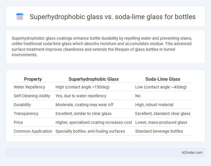 Superhydrophobic glass vs. soda-lime glass for bottles - What is The Difference?