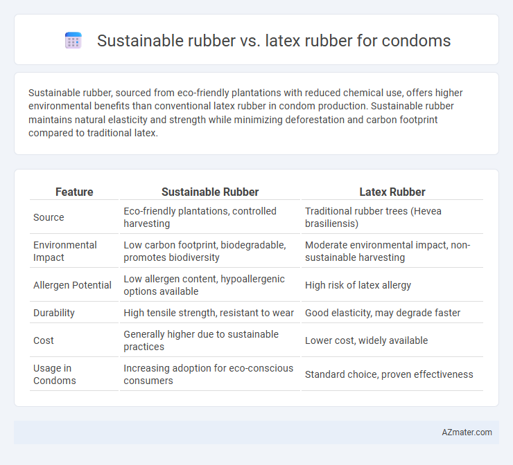 Sustainable rubber vs. latex rubber for condoms - What is The Difference?