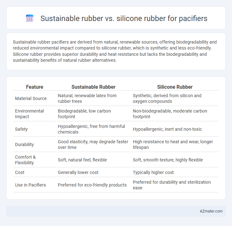 Sustainable rubber vs. silicone rubber for pacifiers - What is The Difference?