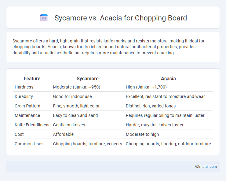 Sycamore vs. Acacia for Chopping Board - What is The Difference?