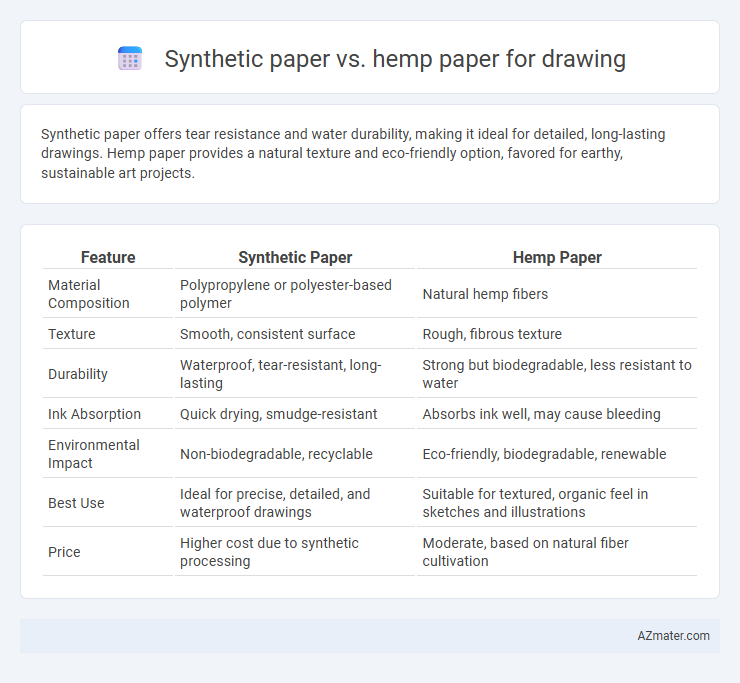 Synthetic paper vs. hemp paper for drawing - What is The Difference?