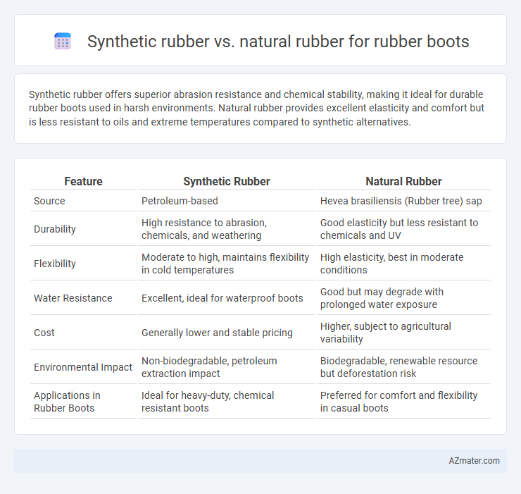 Synthetic rubber vs. natural rubber for rubber boots - What is The Difference?