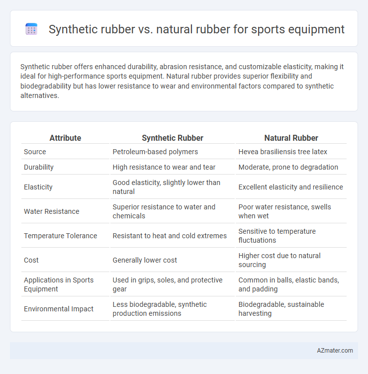 Synthetic rubber vs. natural rubber for sports equipment - What is The Difference?