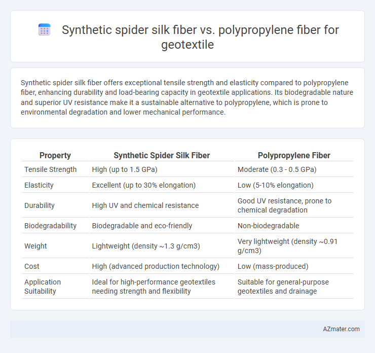 Synthetic spider silk fiber vs. polypropylene fiber for geotextile - What is The Difference?