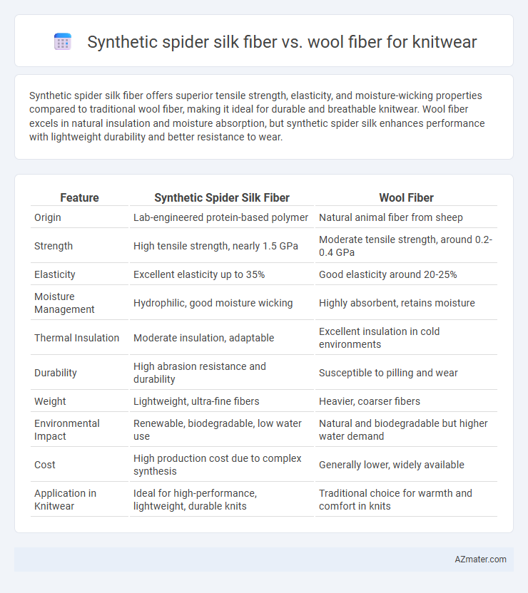 Synthetic spider silk fiber vs. wool fiber for knitwear - What is The Difference?