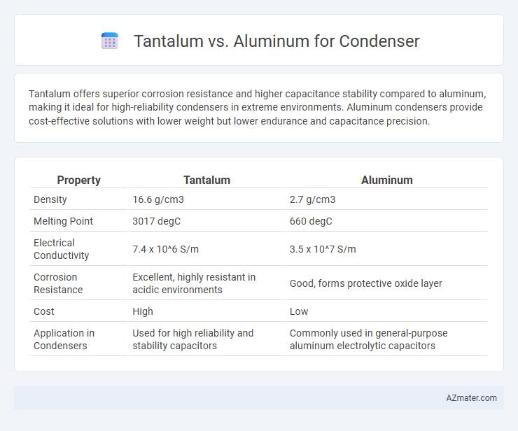 Tantalum vs. Aluminum for Condenser - What is The Difference?