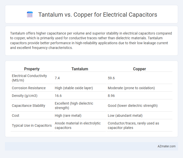 Tantalum vs. Copper for Electrical Capacitors - What is The Difference?