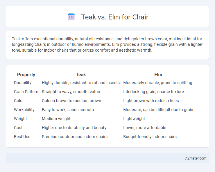 Teak vs. Elm for Chair - What is The Difference?