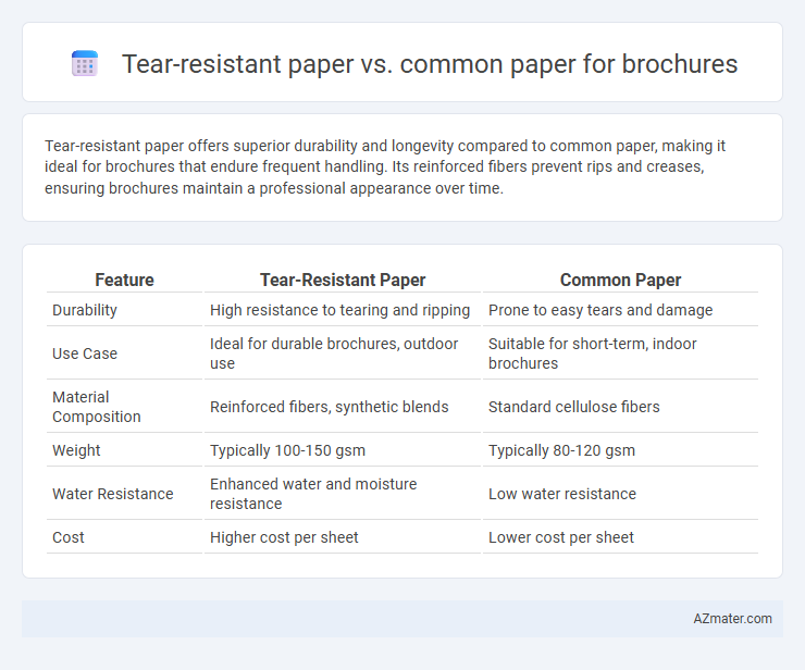 Tear-resistant paper vs. common paper for brochures - What is The Difference?