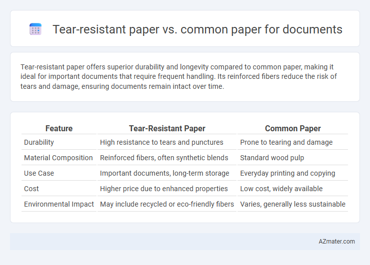 Tear-resistant paper vs. common paper for documents - What is The Difference?