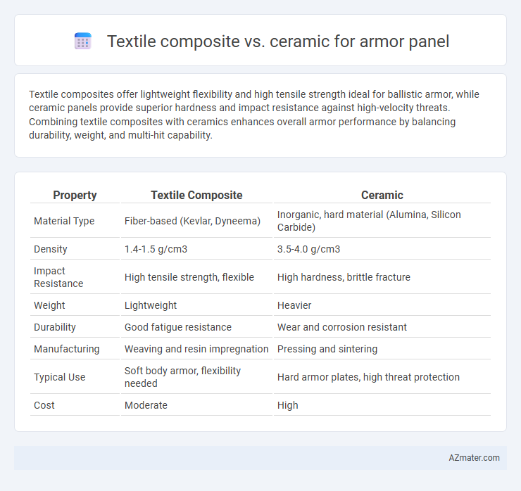 Textile composite vs. ceramic for armor panel - What is The Difference?