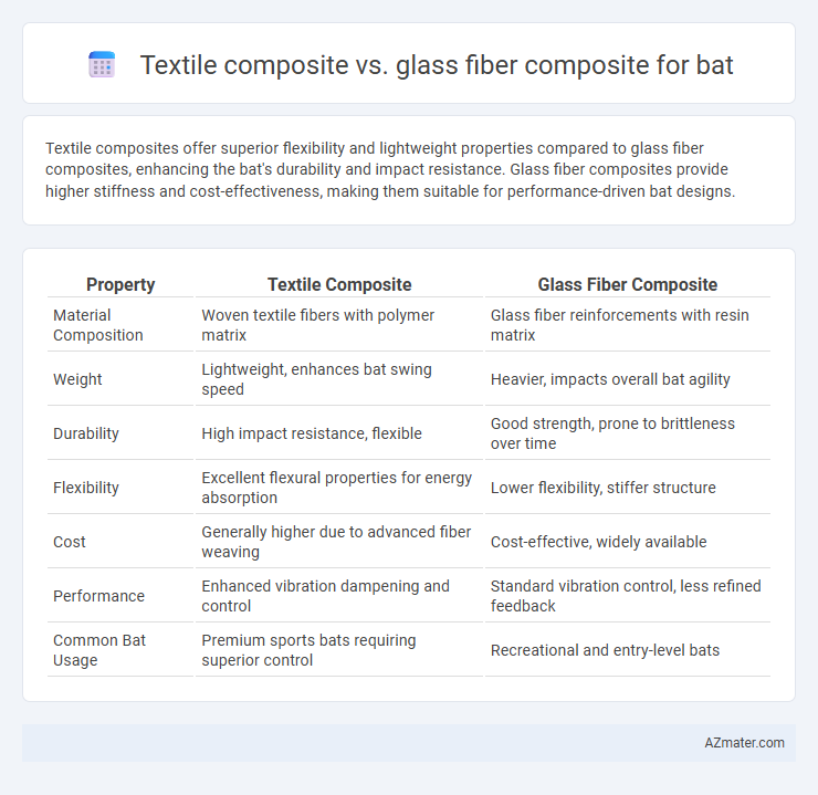 Textile composite vs. glass fiber composite for bat - What is The Difference?