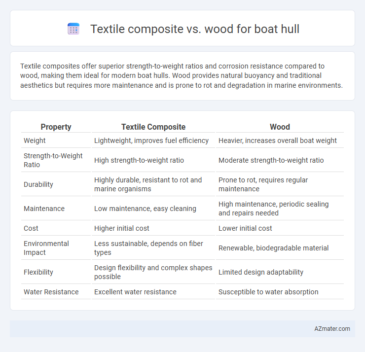 Textile composite vs. wood for boat hull - What is The Difference?