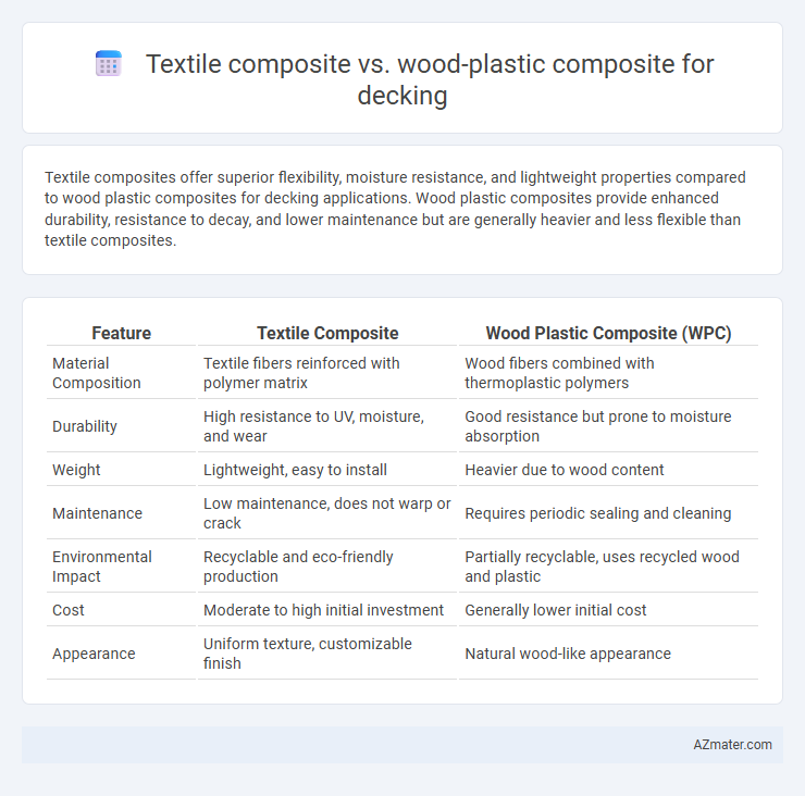 Textile composite vs. wood-plastic composite for decking - What is The Difference?