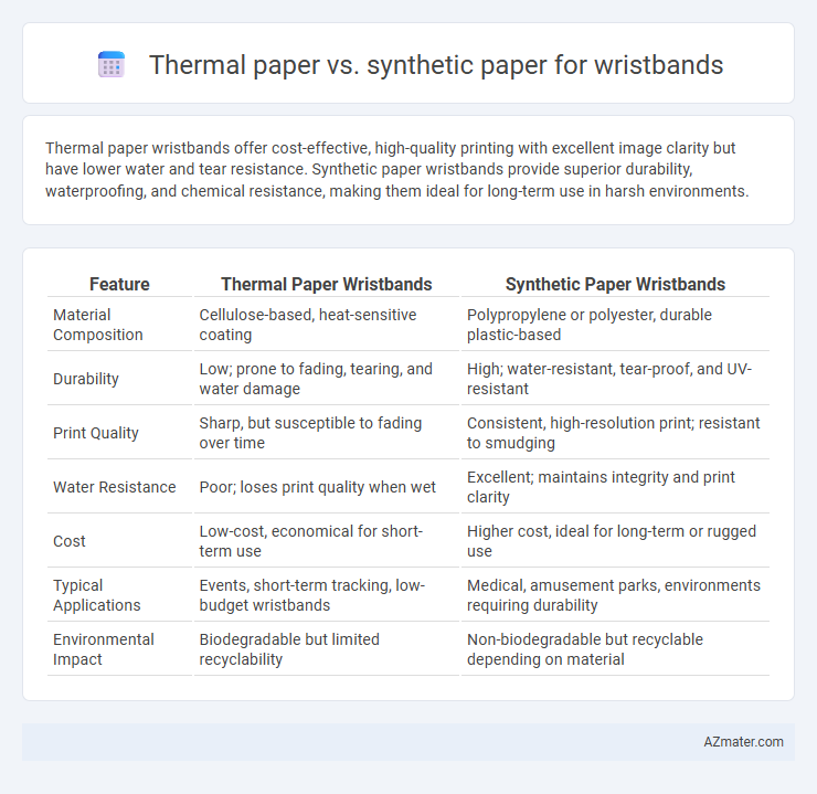 Thermal paper vs. synthetic paper for wristbands - What is The Difference?