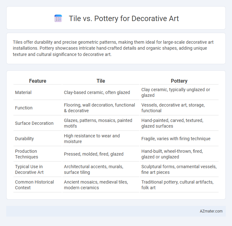 Tile vs. Pottery for Decorative Art - What is The Difference?