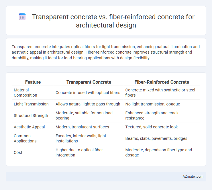 Transparent concrete vs. fiber-reinforced concrete for architectural design - What is The Difference?