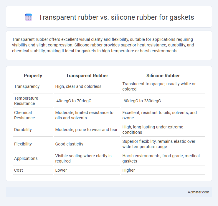 Transparent rubber vs. silicone rubber for gaskets - What is The Difference?