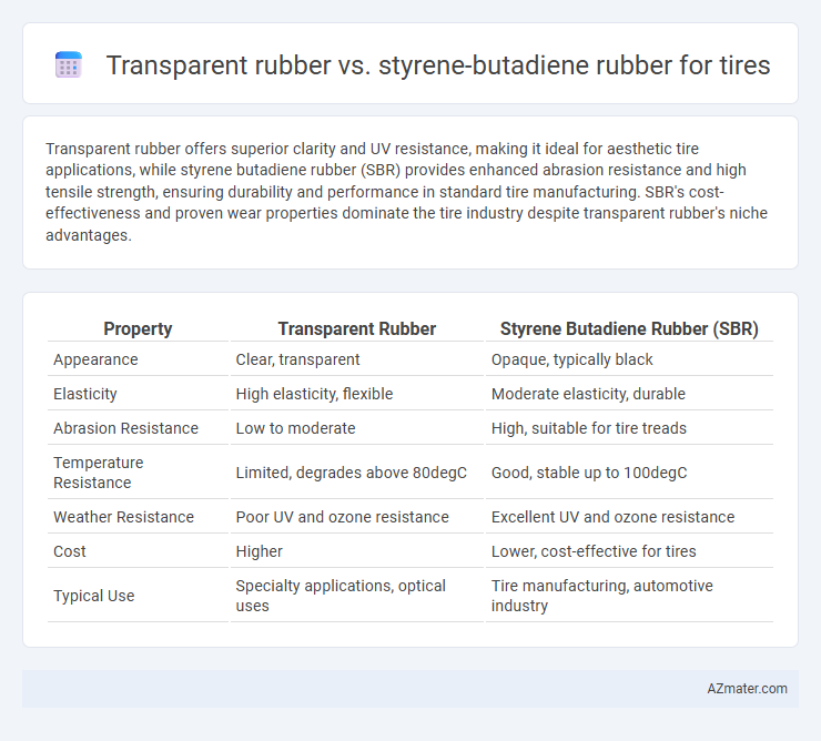 Transparent rubber vs. styrene-butadiene rubber for tires - What is The Difference?