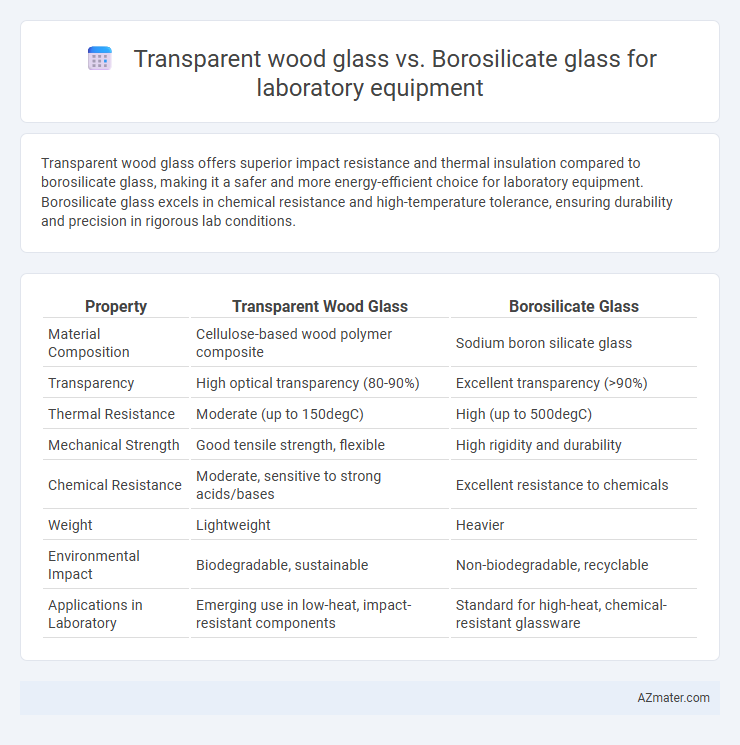 Transparent wood glass vs. Borosilicate glass for laboratory equipment - What is The Difference?