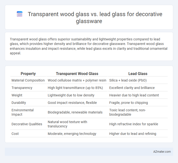 Transparent wood glass vs. lead glass for decorative glassware - What is The Difference?