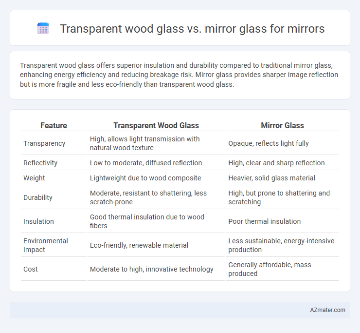 Transparent wood glass vs. mirror glass for mirrors - What is The Difference?